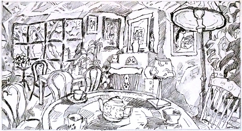 Gauguin Room_preliminary drawing